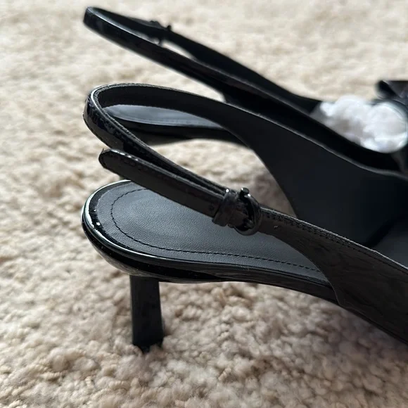Salvatore Ferragamo Karine Black Patent Leather Pump NWT - Picture 11 of 13